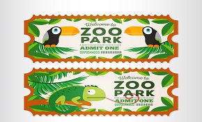 Creative Animal Park banner ticket